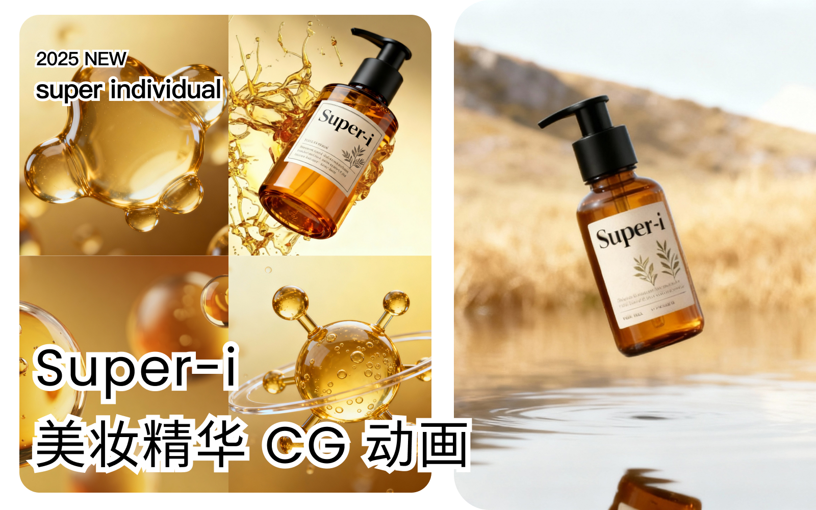 【品牌美学】用 AI 工具链做出大牌既视感的精华 CG