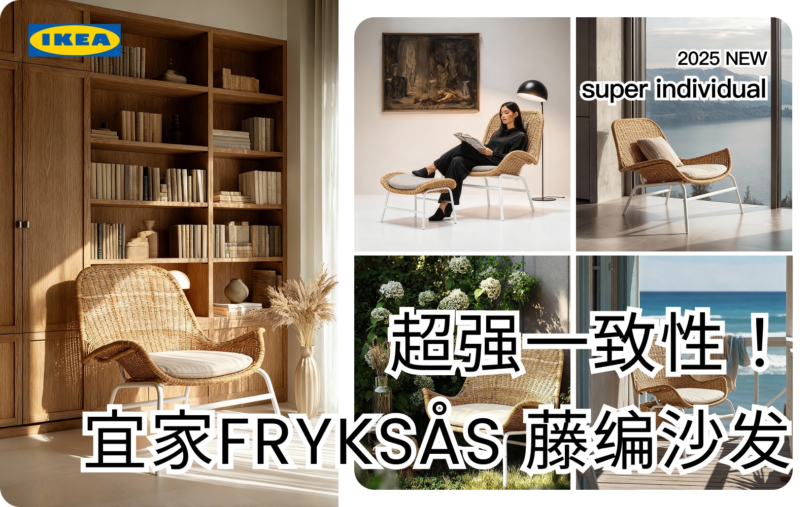 【电商家居】超强一致性！你也能出宜家官方级商业宣传图