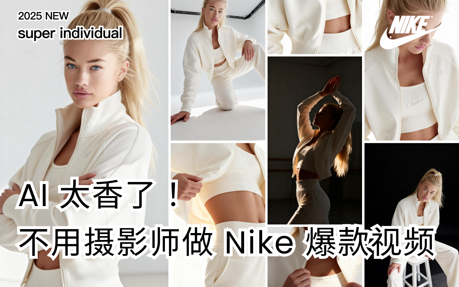 【品牌美学】AI 太香了！不用摄影师，做 Nike 爆款视频