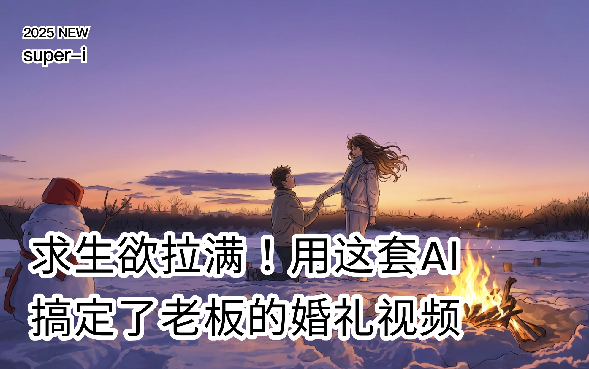【创意视频】从照片到动漫MV，我用这套AI工作流搞定了老板的婚礼视频。