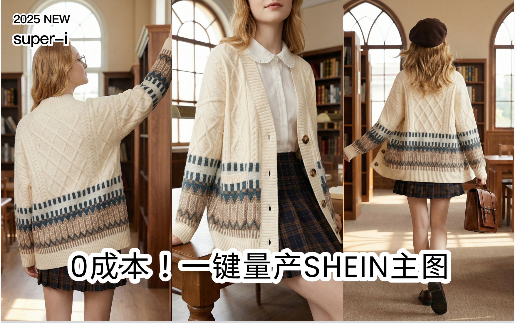 【电商服装工作流】0成本！一键量产服装电商主图