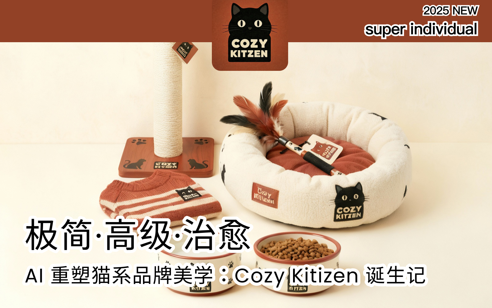 【电商品牌】从0到1打造「Cozy Kitizen」高级感宠物品牌全案