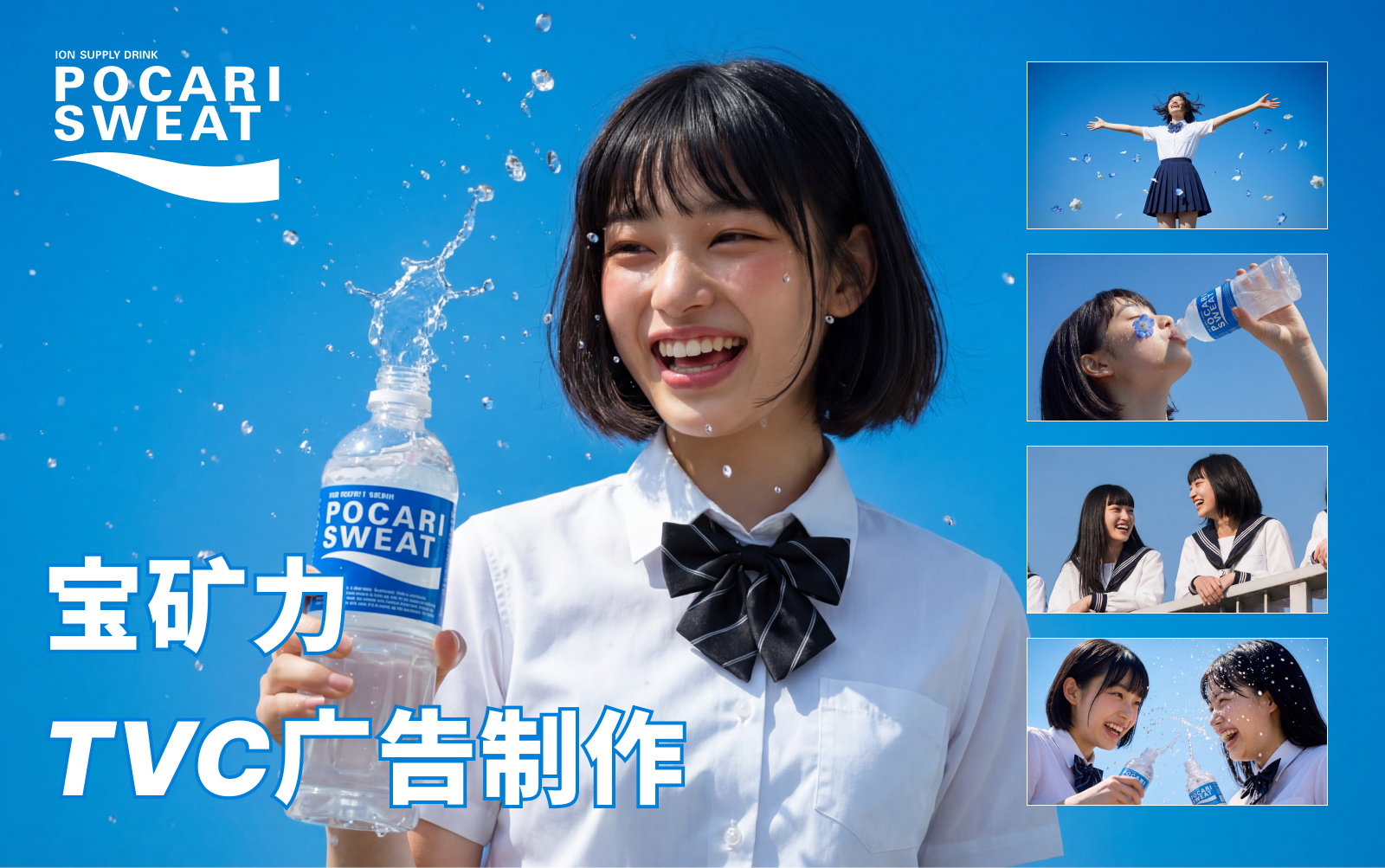 【TVC广告】Ai帮我拍了一支‘蓝色青春’宝矿力广告