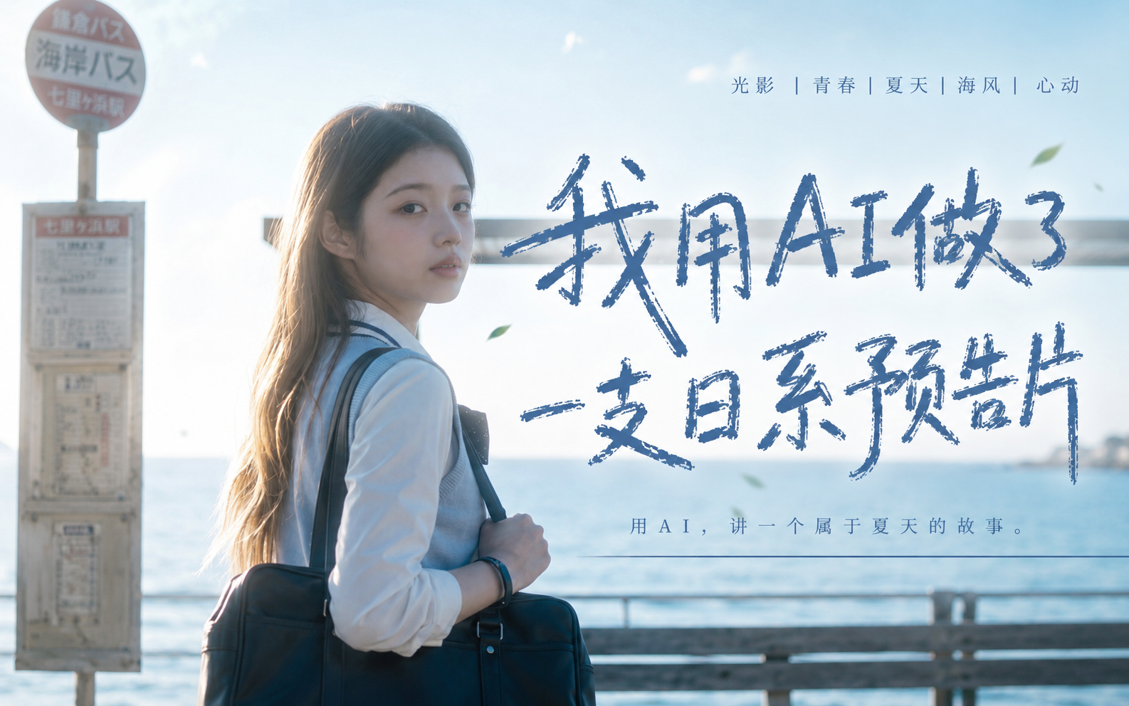【AI短片】用AI做一支30秒日系预告短片，我是这样完成的