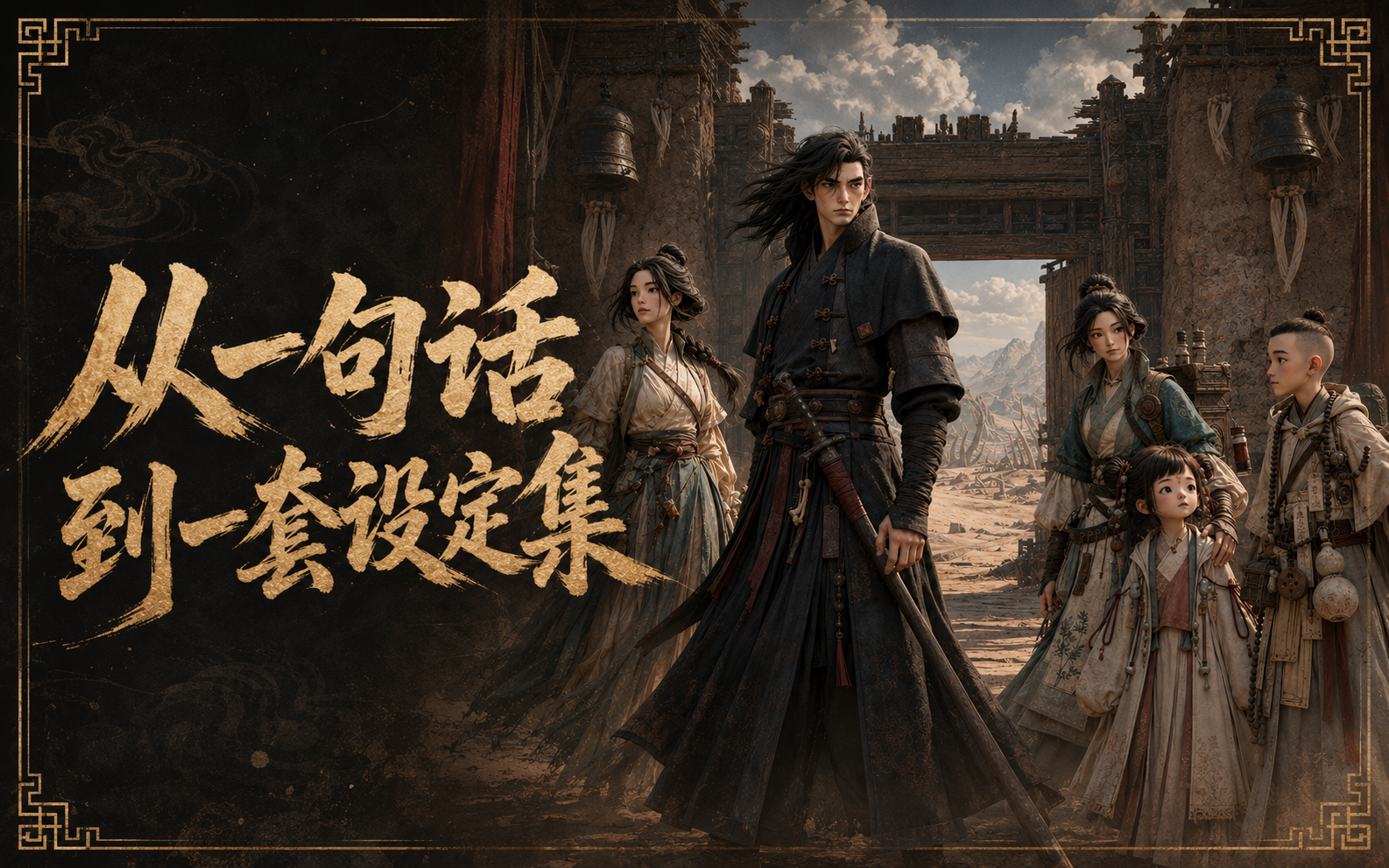 【AI影视】风骨荒原：东方奇幻世界设定