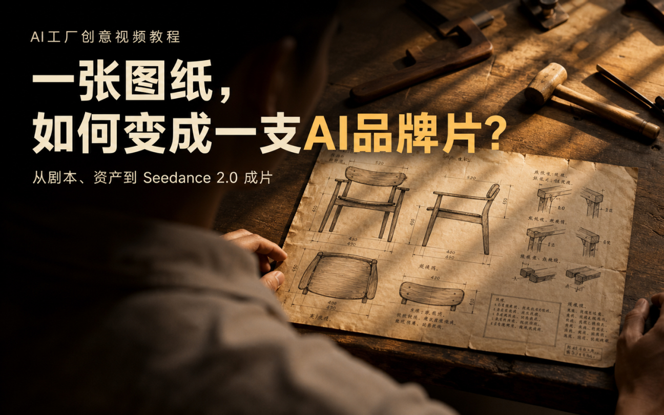 【品牌宣传】从小作坊到智能工厂：用AI制作一支家具品牌成长短片