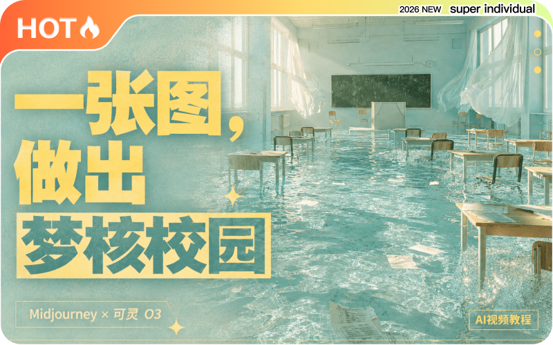 【提示词分享】一张图做出梦核校园：Midjourney × 可灵 O3 完整流程